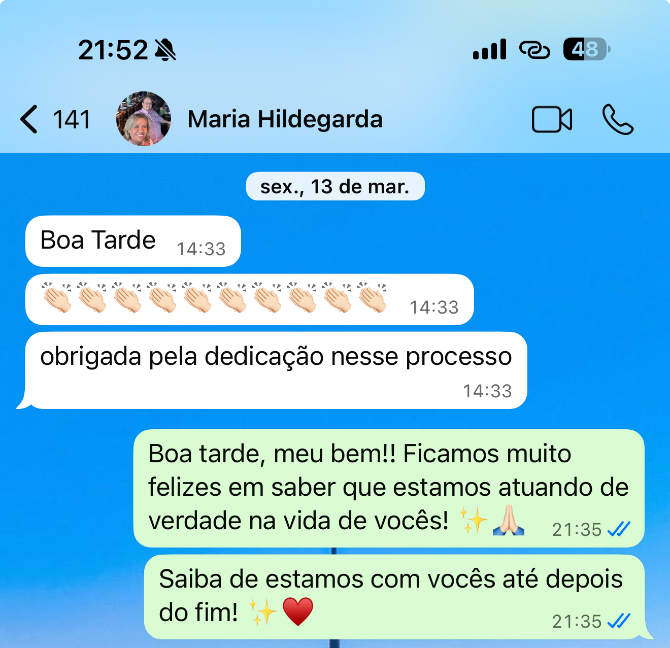 Depoimento de Maria Hildegarda