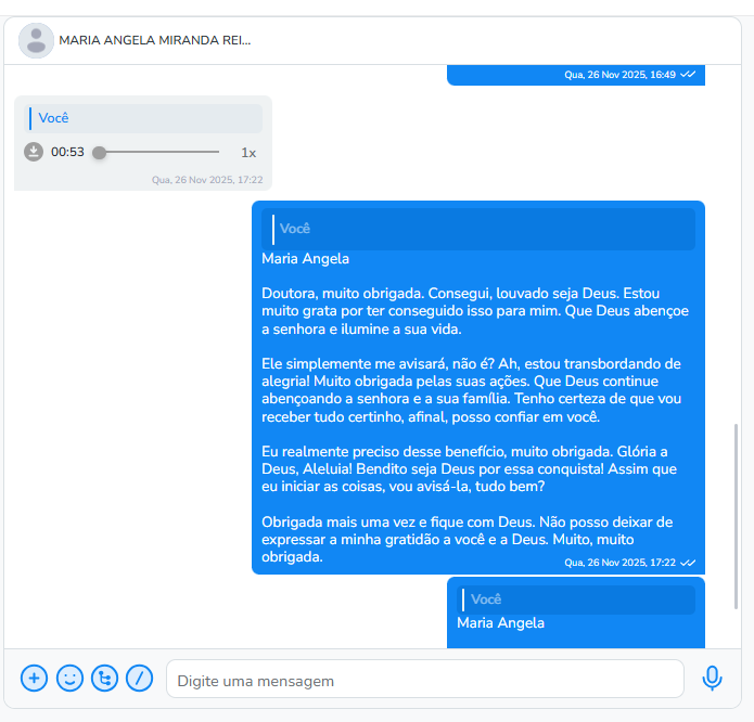 Depoimento de Maria Angela Miranda